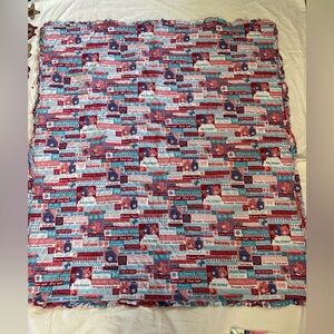 Carebear baby/toddler blanket,45"x39" quilted,colorful patchwork quilt